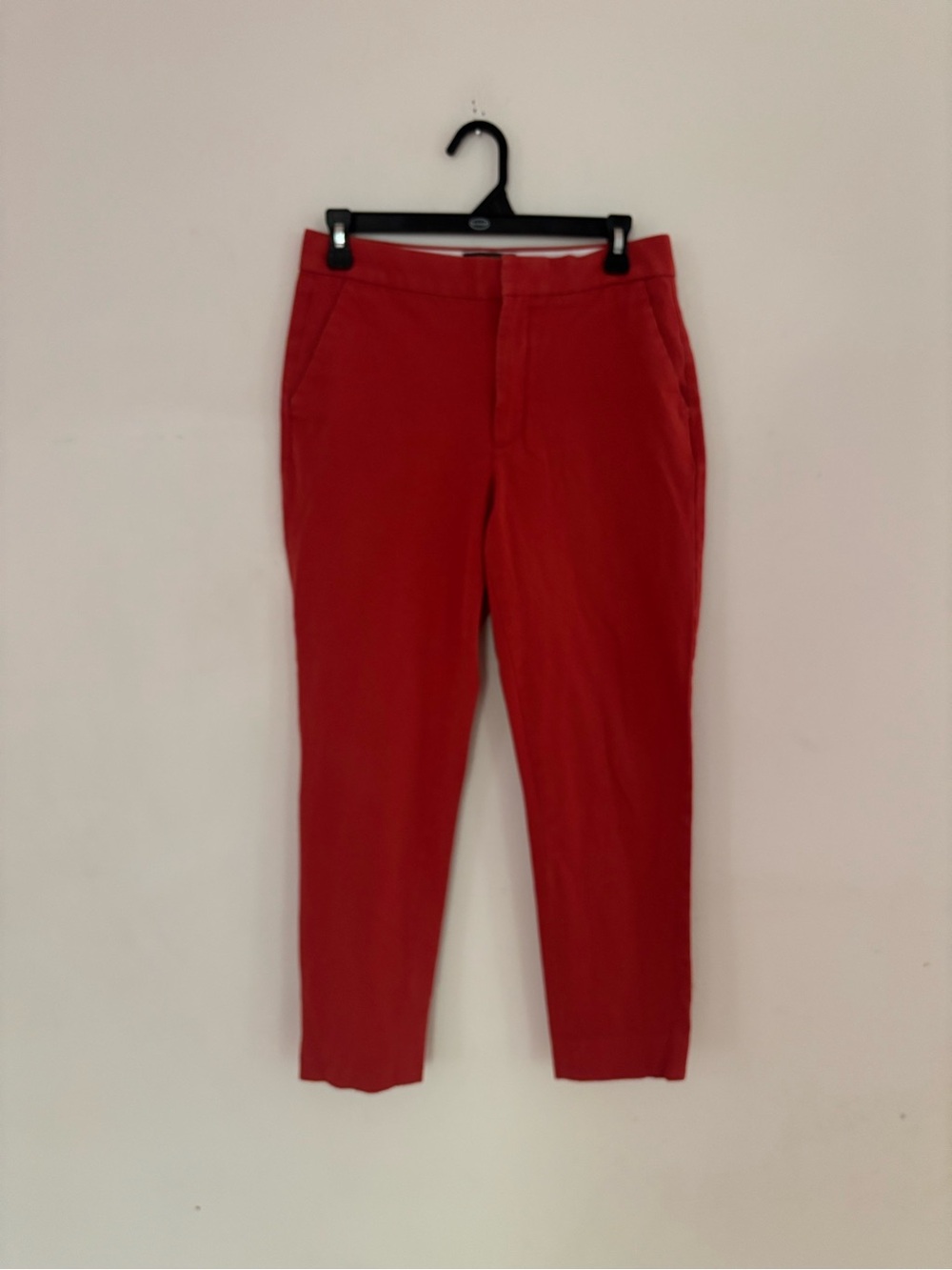 Banana Republic High Rise Slim Ankle Pants Size 6 Coral Orange Stretch Career